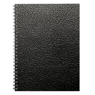 Black leather notebook