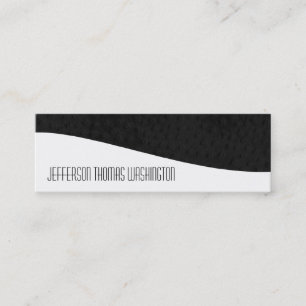 Black Leather Professional Slim Business Cards