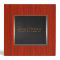 Black Leather Red Wood Touch Of Metallic look.