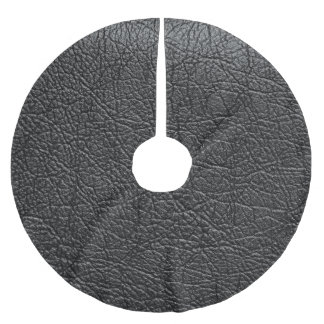 Black leather: seamless closeup texture. brushed polyester tree skirt