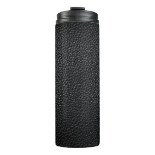 Black leather texture and backgroundleather,textur thermal tumbler