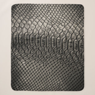 Black leather texture, background use. sherpa blanket