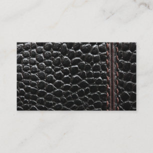 Black leather texture Business Card