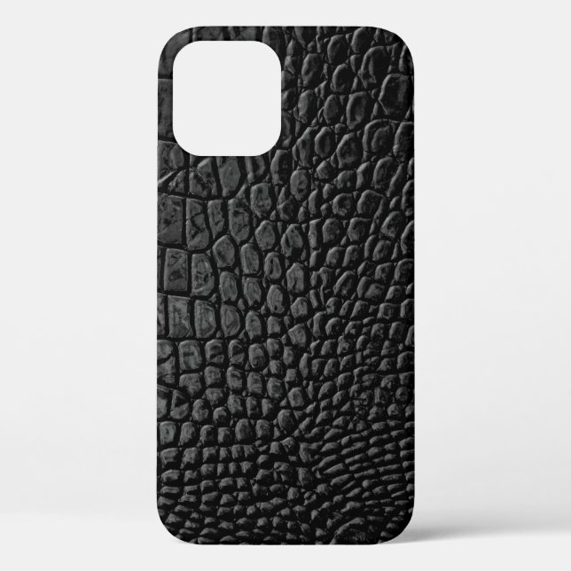 Black leather texture Case-Mate iPhone case (Back)