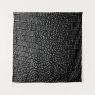 Black leather texture tapestry