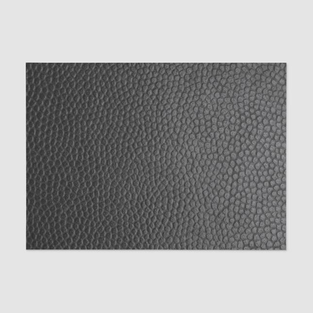 Black Leather Texture Tissue Paper (Front)