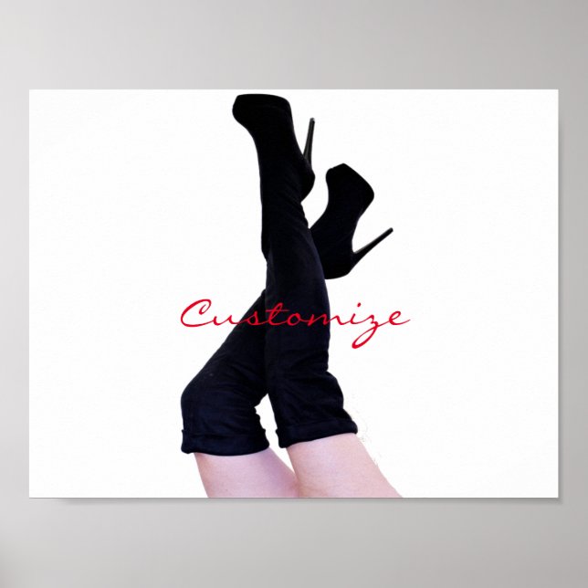 Black Leather Thigh-high Boots Thunder_Cove Poster (Front)