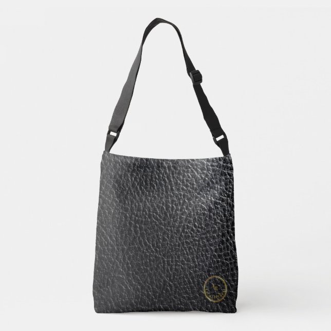 Black Leather Tote Bag (Back)