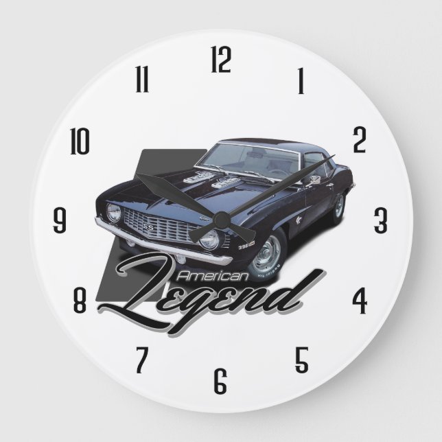Black Legend Muscle Large Clock (Front)