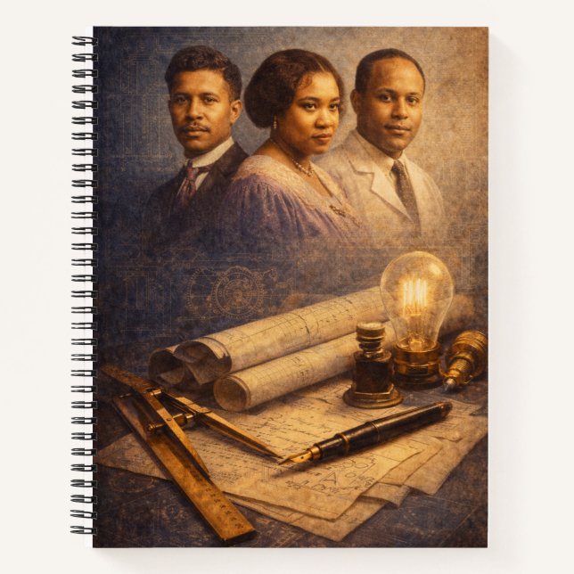 Black Legendary Inventors Notebook (Front)