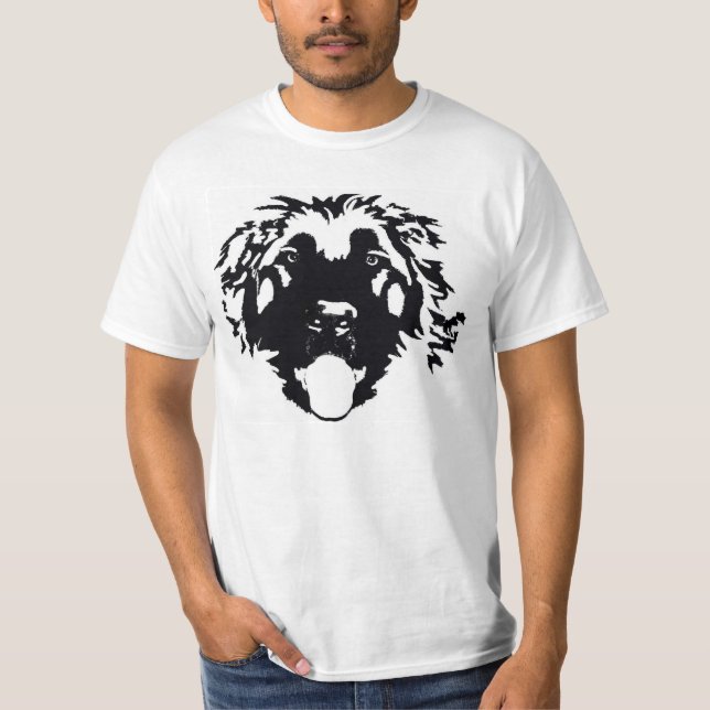 Black Leonberger was here T-Shirt (Front)