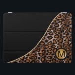 Black Leopard Animal Print iPad Pro Cover<br><div class="desc">iPad Cover ready for you to personalize. ⭐This Product is 100% Customizable. *****Click on CUSTOMIZE BUTTON to add, delete, move, resize, changed around, rotate, etc... any of the graphics or text or use the fill in boxes. ⭐99% of my designs in my store are done in layers. This makes it...</div>