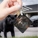 Black Leopard Big Cat Personalized name  Keychain<br><div class="desc">This design may be personalized in the area provided by changing the photo and/or text. Or it can be customized by clicking Personalize this Template and then choosing the click to customize further option and delete or change the colour of the background, add text, change the text colour or style,...</div>