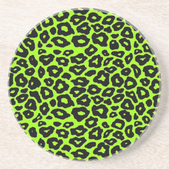 Black Leopard Coaster (Front)