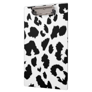 BLACK LEOPARD PRINT CLIPBOARD
