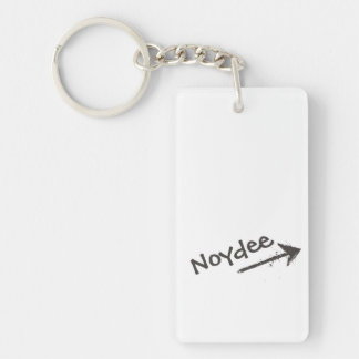 Black Lettering and Arrow on your Keychain