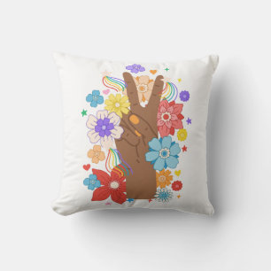 Black LGBTQ Pride Throw Pillow