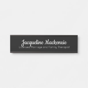 Black Licensed Marriage and Family Therapist LMFT Door Sign