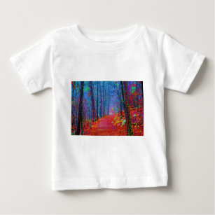 Black Light Forest Oil Painting Baby T-Shirt