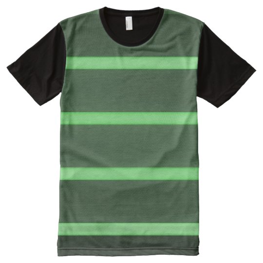 BLACK LIGHT GREEN ALLOVER T-SHIRT