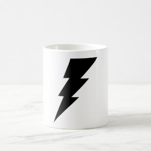 Black Lightning Bolt Coffee Mug! Mug