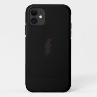 black lightning bolt iphone case