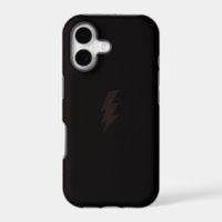 black lightning bolt iphone case