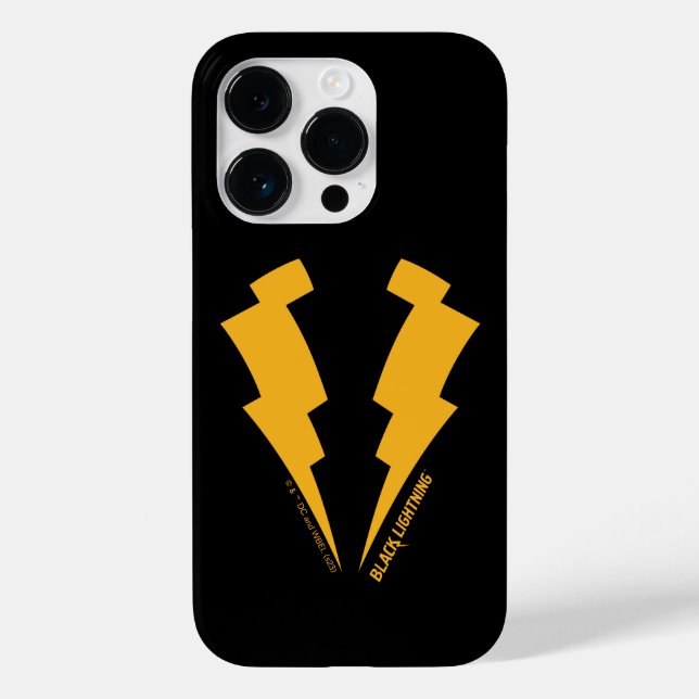 Black Lightning Bolts Graphic Case-Mate iPhone Case (Back)