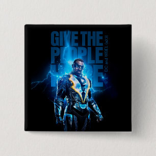 Black Lightning - Give The People Hope 2 Inch Square Button
