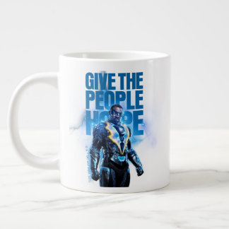 Black Lightning - Give The People Hope Large Coffee Mug
