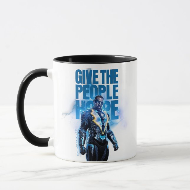 Black Lightning - Give The People Hope Mug (Left)