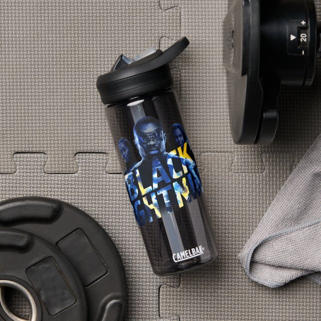 Black Lightning Heroes Graphic Water Bottle (Gym)