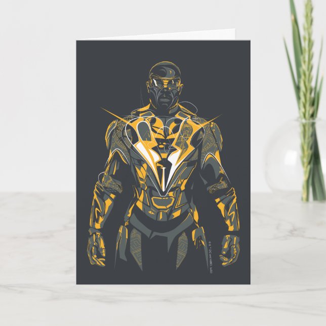Black Lightning Illustration Card (Front)