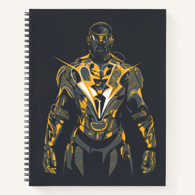 Black Lightning Illustration Notebook (Front)