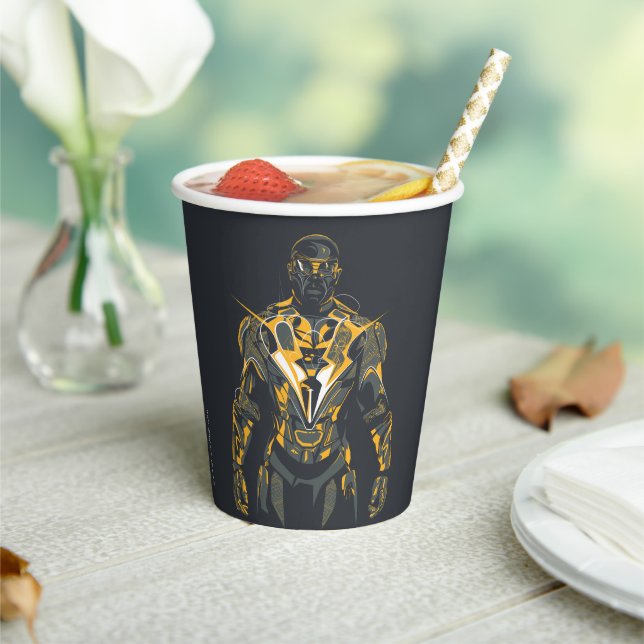 Black Lightning Illustration Paper Cups (Insitu)