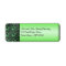 Black, Lime Glittery Dots Return Address Label