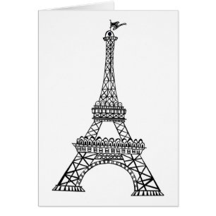 Black Line Eiffel Tower