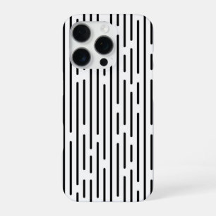Black Line Geometric Pattern iPhone 16 Pro Case