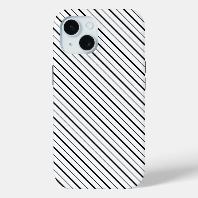 Black Line Geometry Simple Case-Mate iPhone Case (Back)