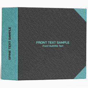 Black linen texture image blue accents  binder