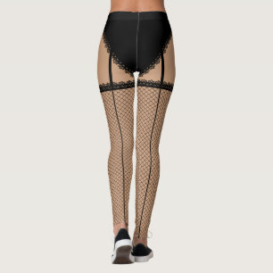 Black Lingerie (French Cut) Leggings