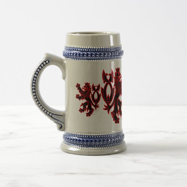 "Black Lion" Beer Stein (Left)