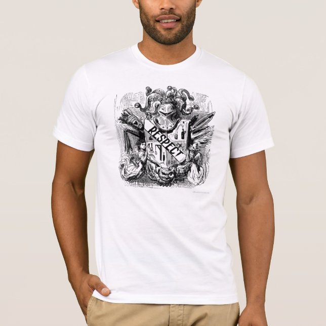 Black Lion Shield Swirly T-Shirt (Front)