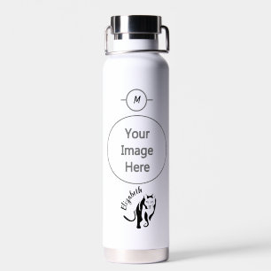 Black Lioness Queen of the Hunt Water Bottle