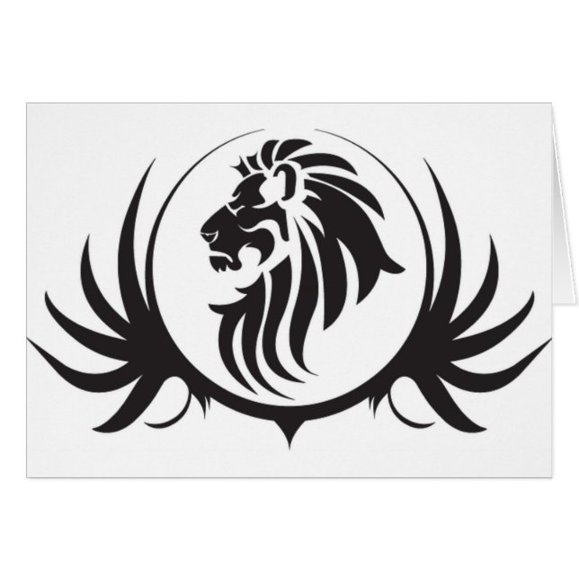 Black Lions Head (Front Horizontal)