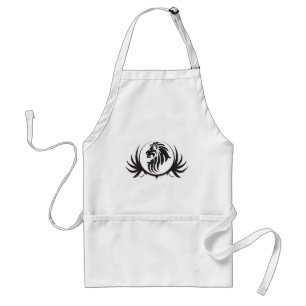 Black Lions Head Standard Apron