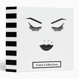 Black Lips Makeup Face Eyebrows Lips Glam Beauty Binder