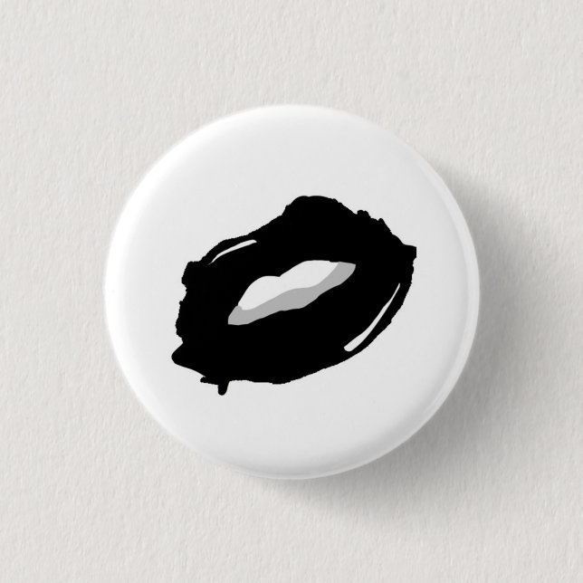 Black Lips Pop Art Pin (Front)