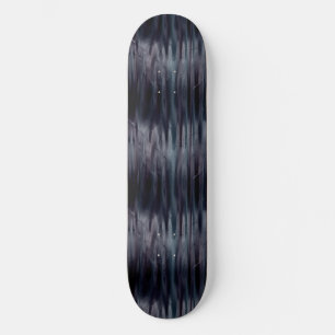 Black Liquid Metallic Effect Skateboard