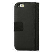 Black little kitty iPhone wallet case (Back)